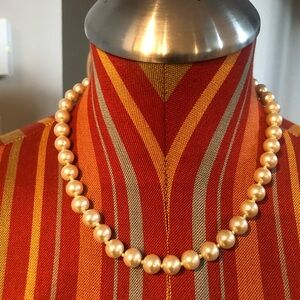 Cristabelle Faux Pearl Necklace 18” Long